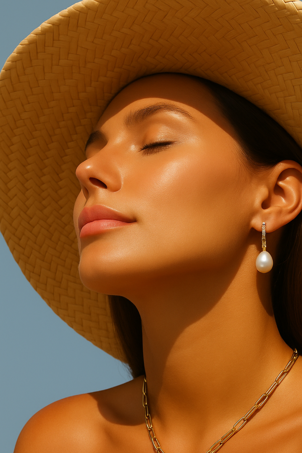 Speira Baroque Gold Vermeil Drop Earring