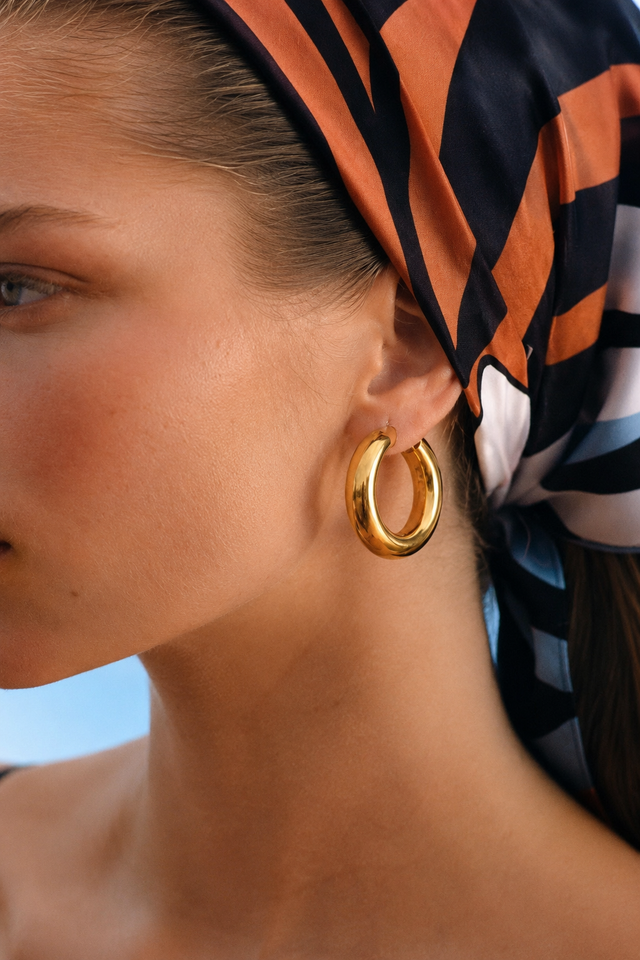 Mini Darla Gold Hoops