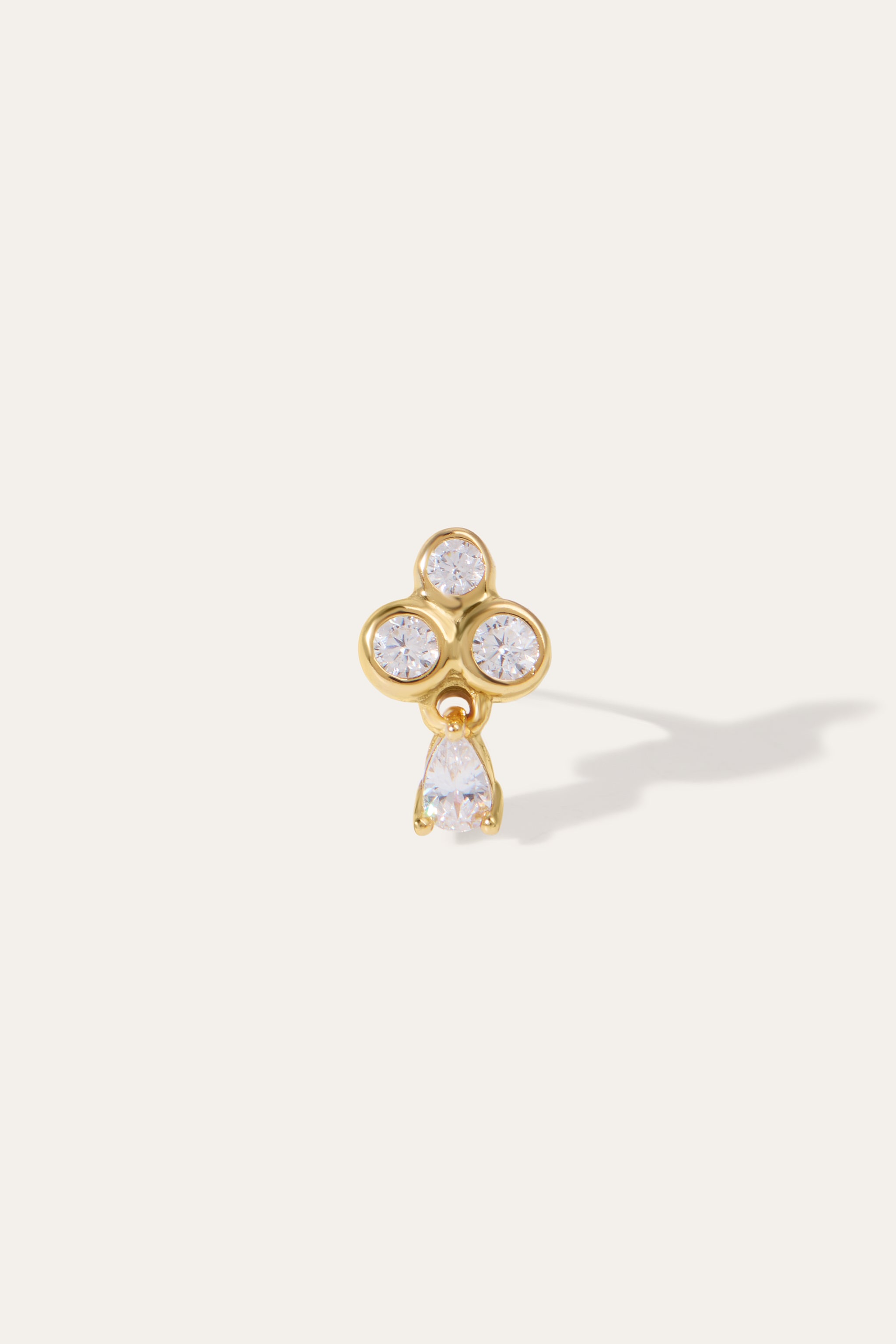 gold stud earrings