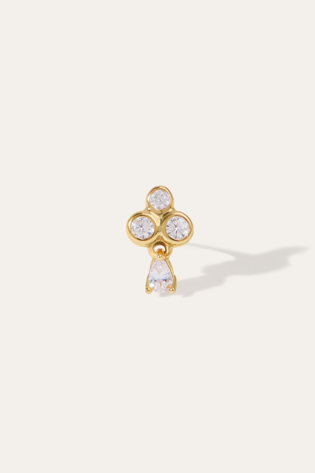 gold stud earrings
