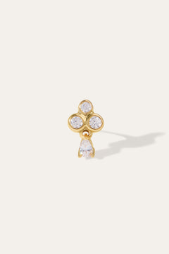gold stud earrings