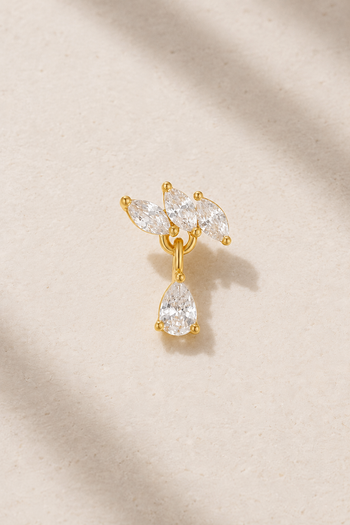 Fleur Gold Stud Earring
