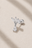 Fleur Silver Ball Screw Stud Earring