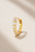 Gala Reverse Gold Huggie Earring 8.5mm