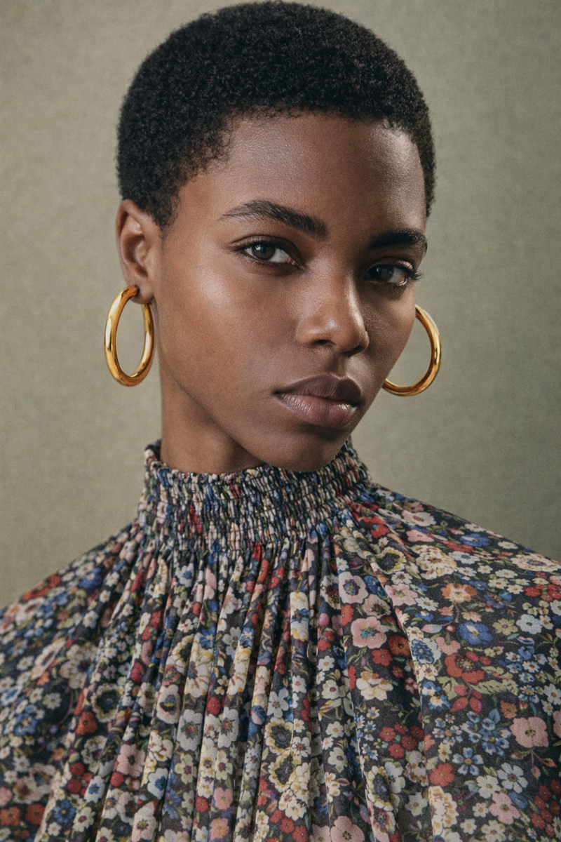 Bella 5 cm gold vermeil hoops