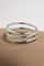 Large Coil Silver Plated Bangle