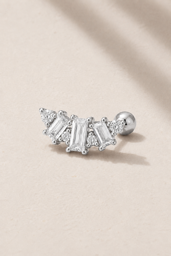 Lumière Silver Ball Screw Stud Earring