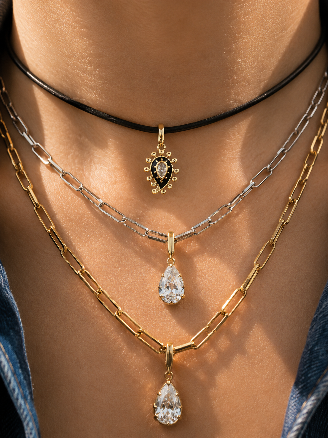 Vittoria Silver Paperclip Chain Necklace