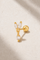 Papillon Gold Ball Screw Stud Earring