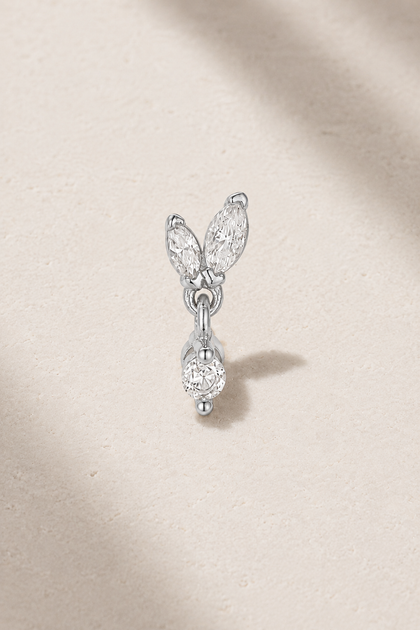 Papillon Silver Stud Earring