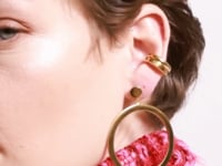 large gold hoop earrings