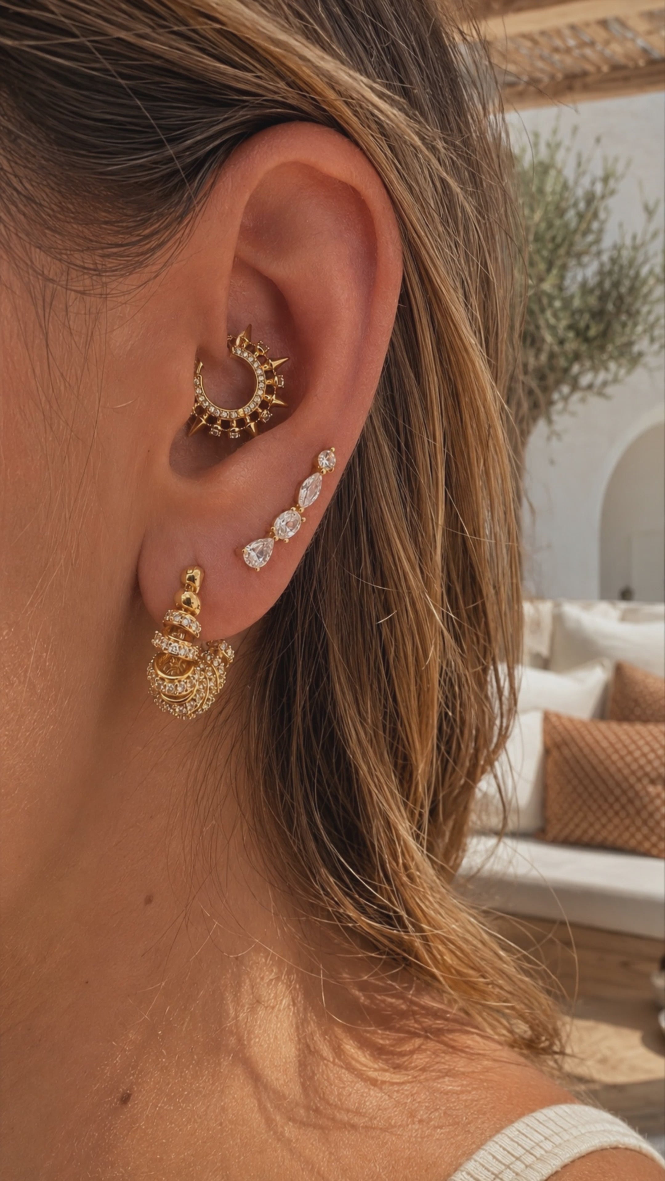 Marielle Gold Huggie Earring