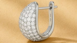 Abbraccio Silver Huggie