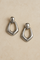 Vera Puffy Geo Drop Earrings – Silver