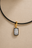 Adjustable Cord & Vittoria Emerald Cut Hook Charm Gold & Black Rhodium Set