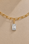 Vittoria Emerald Cut Large Link Chain – Silver/Gold