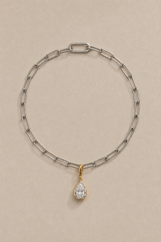 Vittoria Silver Paperclip Bracelet / Anklet