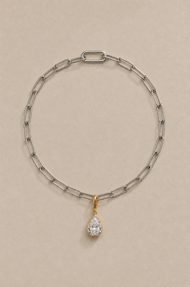 Vittoria Silver Paperclip Bracelet / Anklet