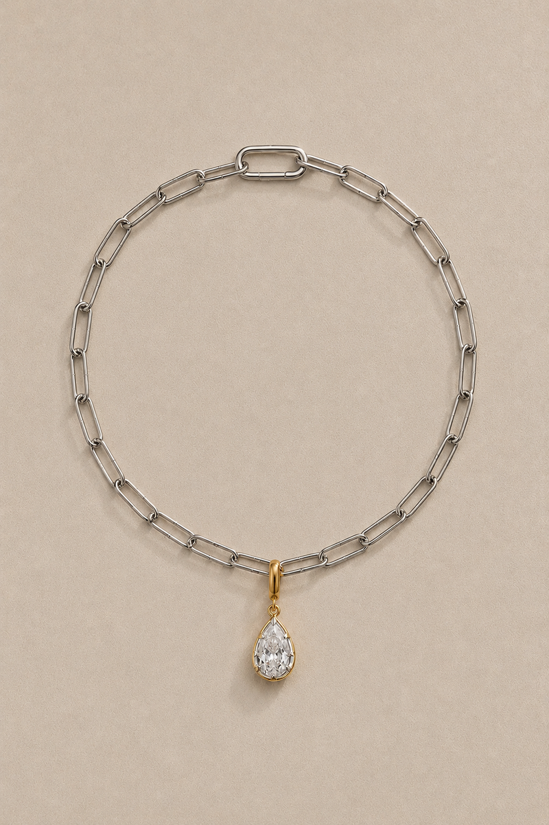 Vittoria Silver Paperclip Bracelet / Anklet