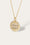 Aquarius gold vermeil necklace