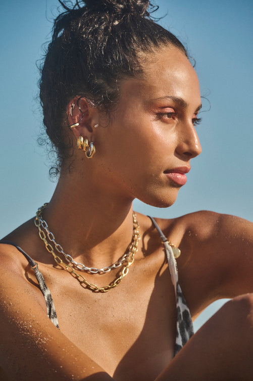 Puffy Hoops for Sensitive Ears