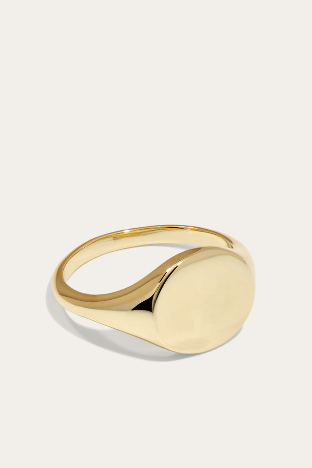 Boheme gold vermeil signet ring