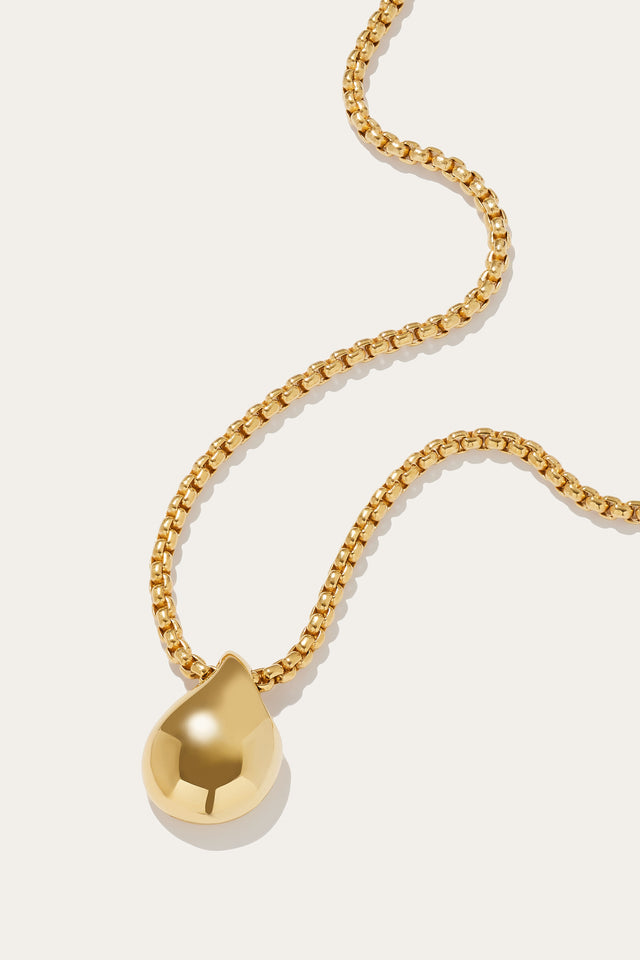Drop Gold Plated Necklace