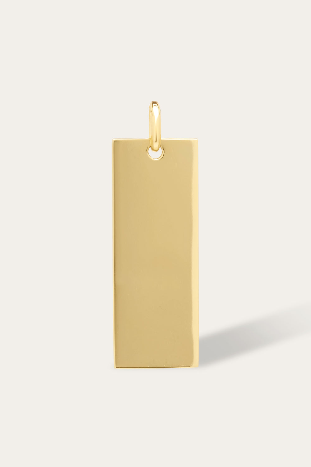 Medium gold vermeil Dog Tag