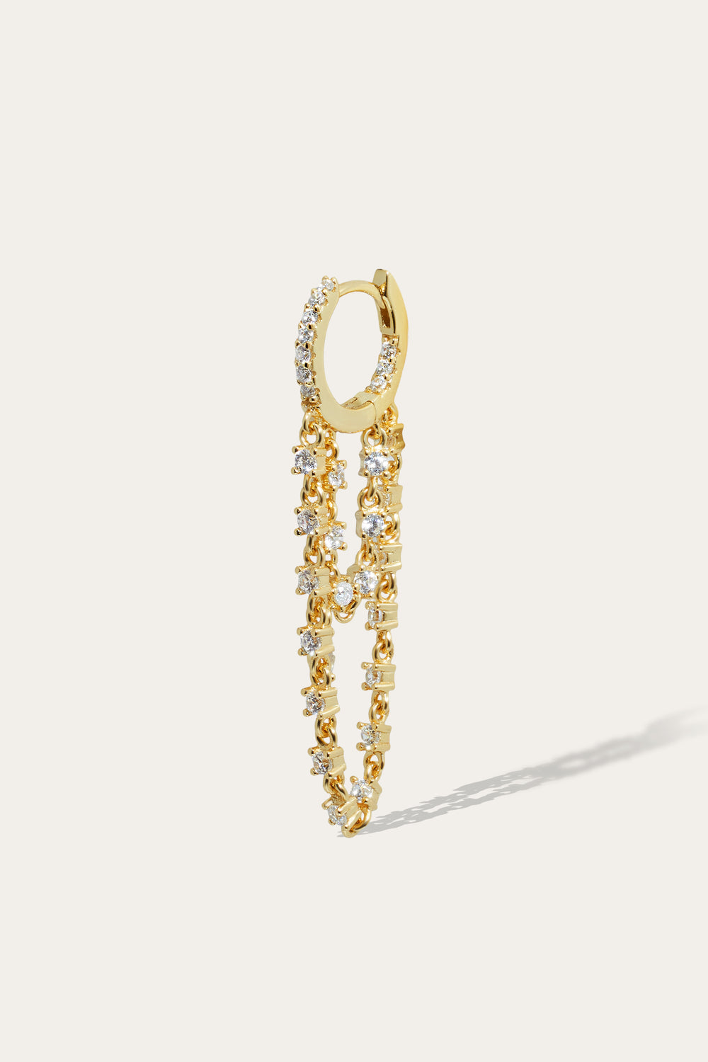 Amina gold vermeil earring