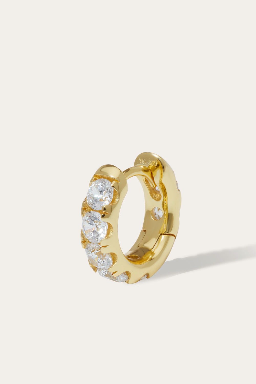 Daria gold vermeil huggie