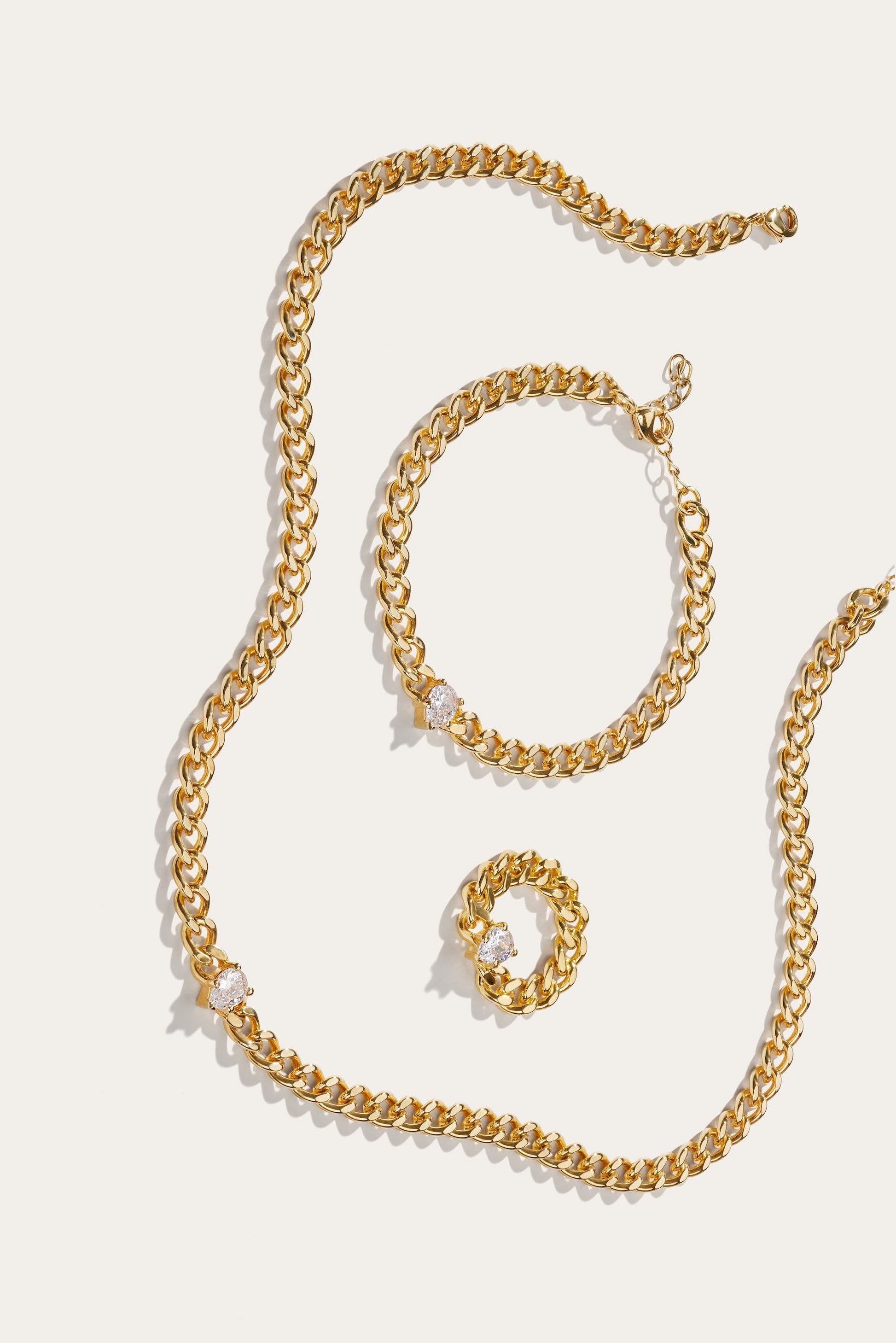 Catena Celeste gold plated necklace