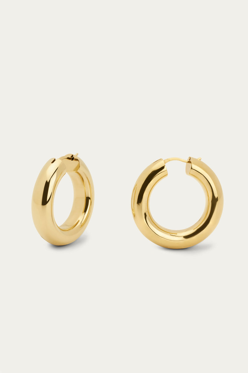 Puffy Hoops for Sensitive Ears