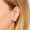 "True Love" triple dot sterling silver stud earring