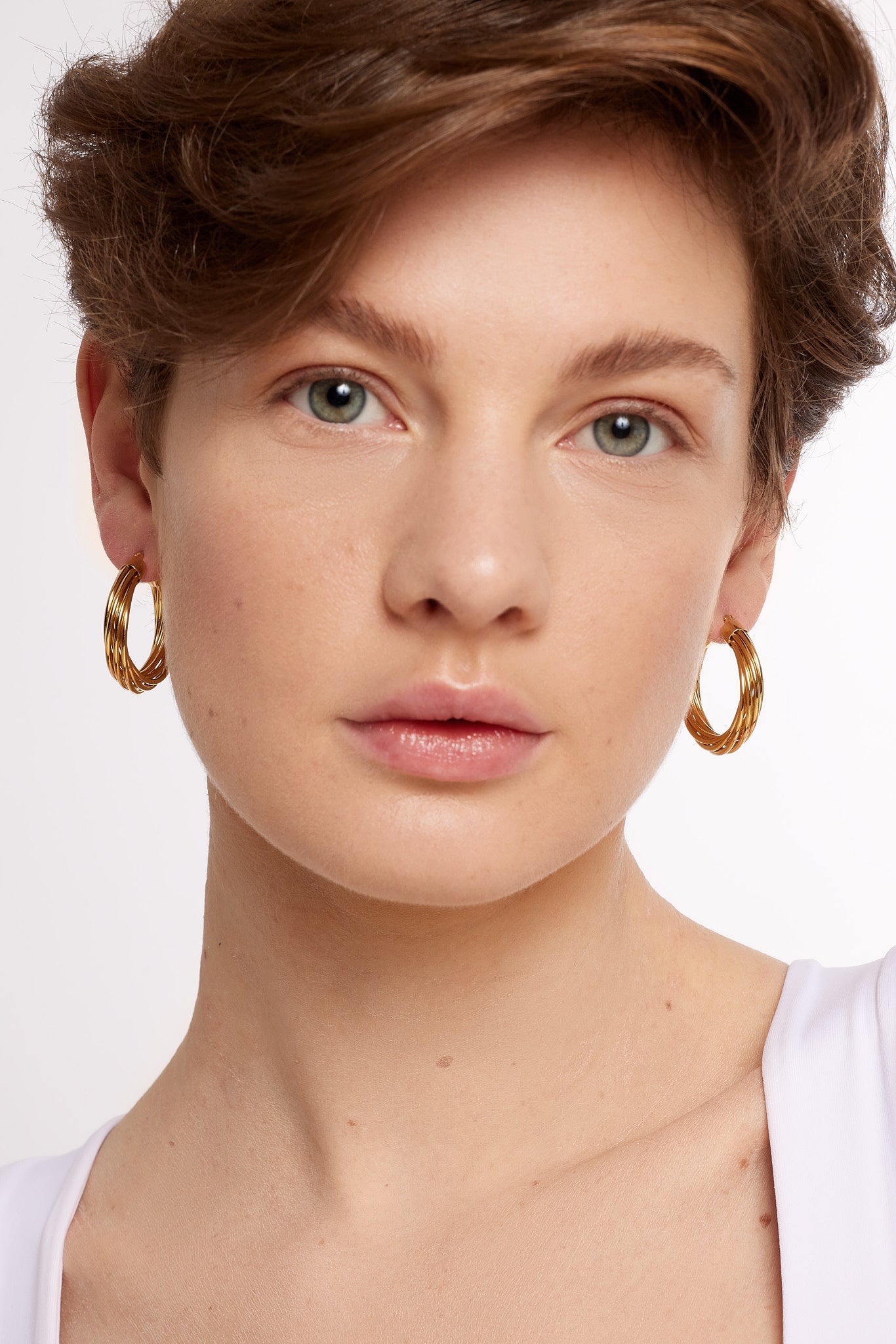 Baby Corda Gold Vermeil Hoops