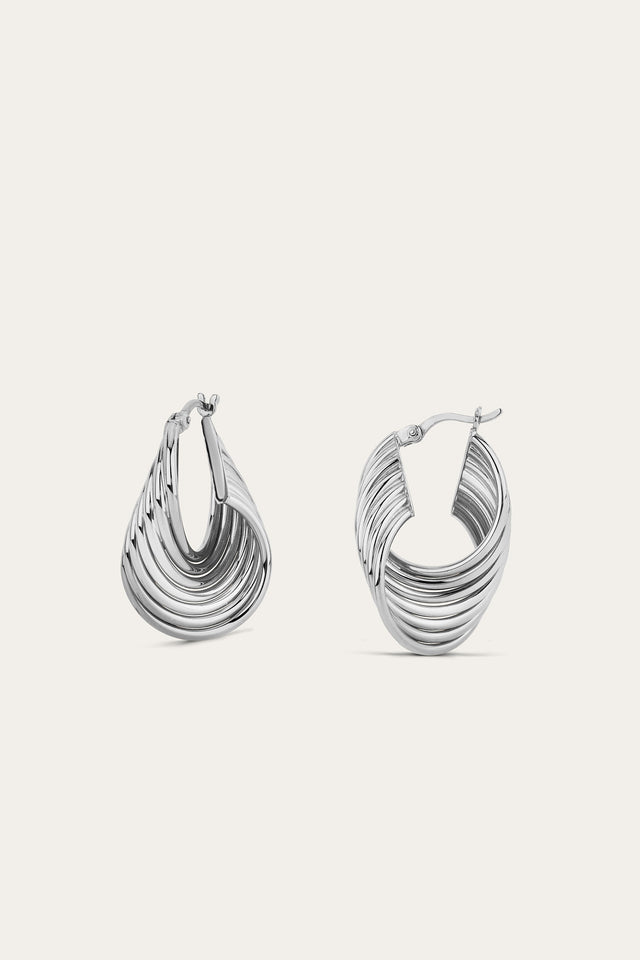 Gio Silver Hoops