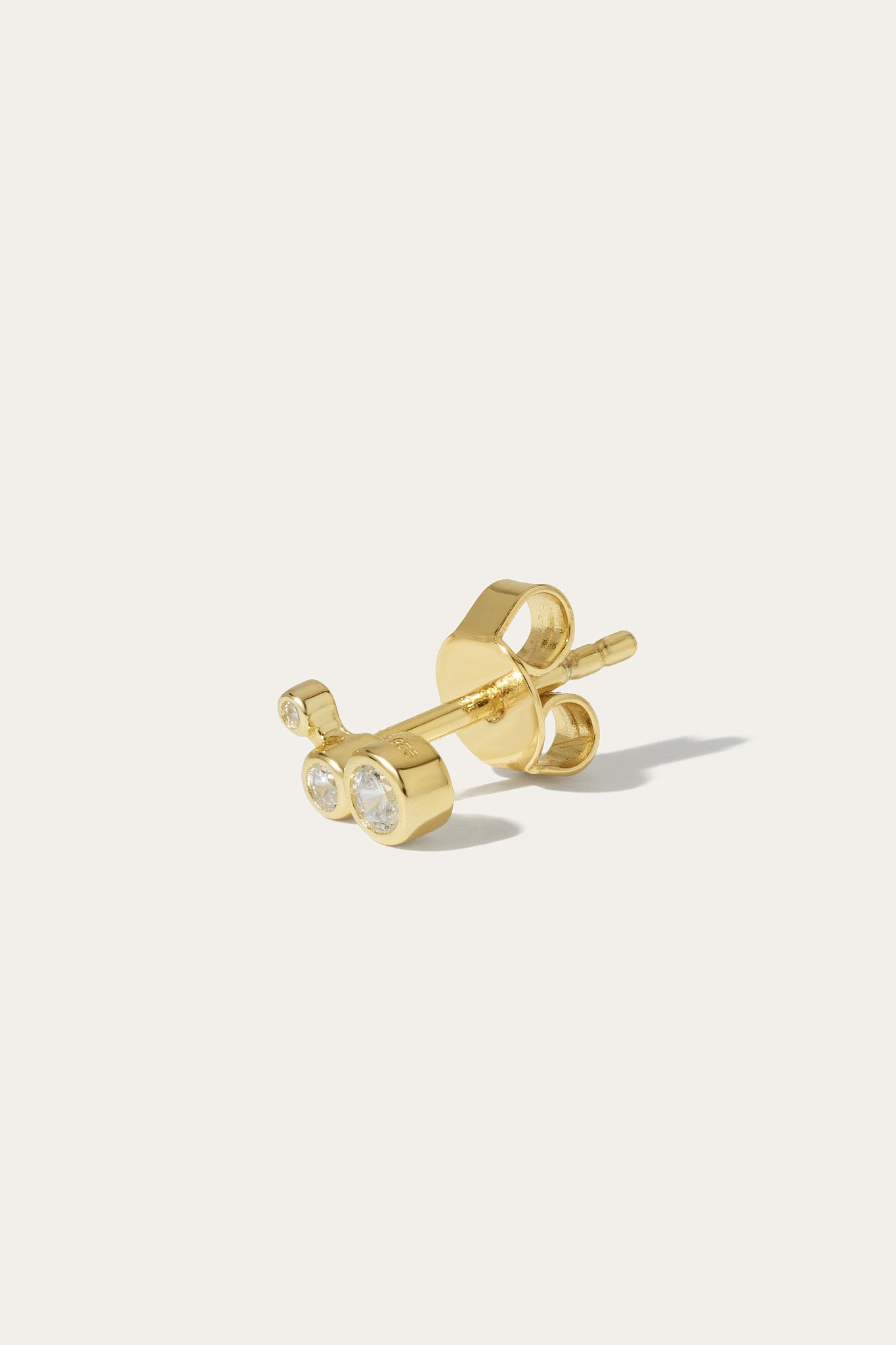 Mini scatter gold vermeil stud