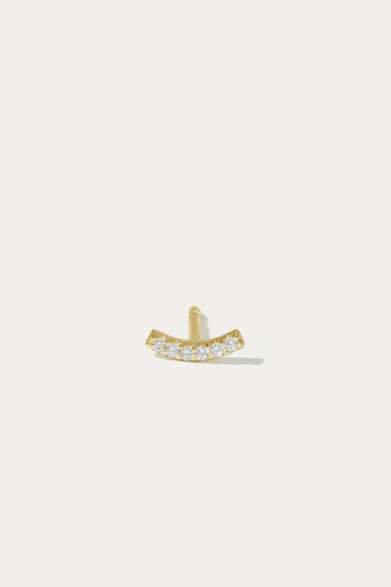 Rio gold vermeil stud