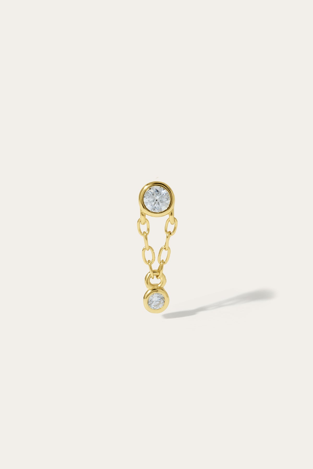 Ora gold vermeil stud (ball screw)
