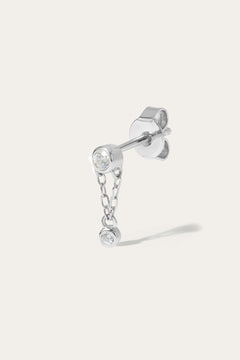 Ora sterling silver stud