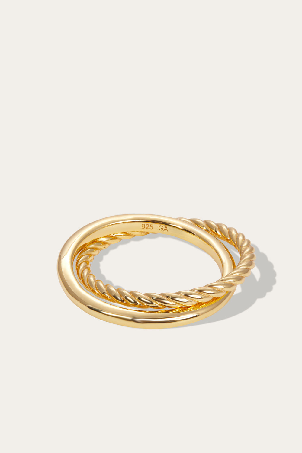 Speira crisscross gold vermeil ring