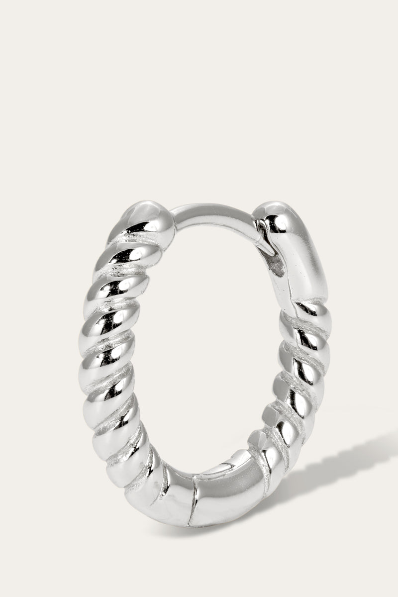 Speira 11mm sterling silver huggie