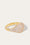 Speira pave gold vermeil signet ring