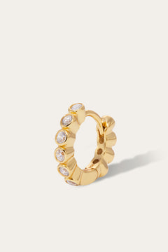 Lola 8 mm gold vermeil huggie