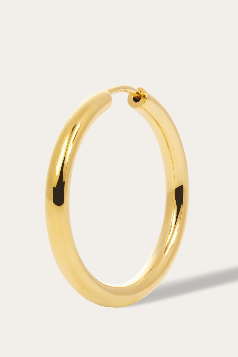 Simple 20 mm gold vermeil mini hoop