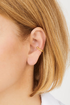 Speira round cz gold vermeil ear cuff