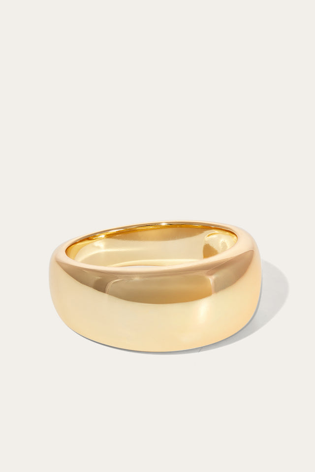 Large Eternity gold vermeil ring