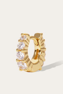 Mini Gala 6.5mm gold vermeil huggie