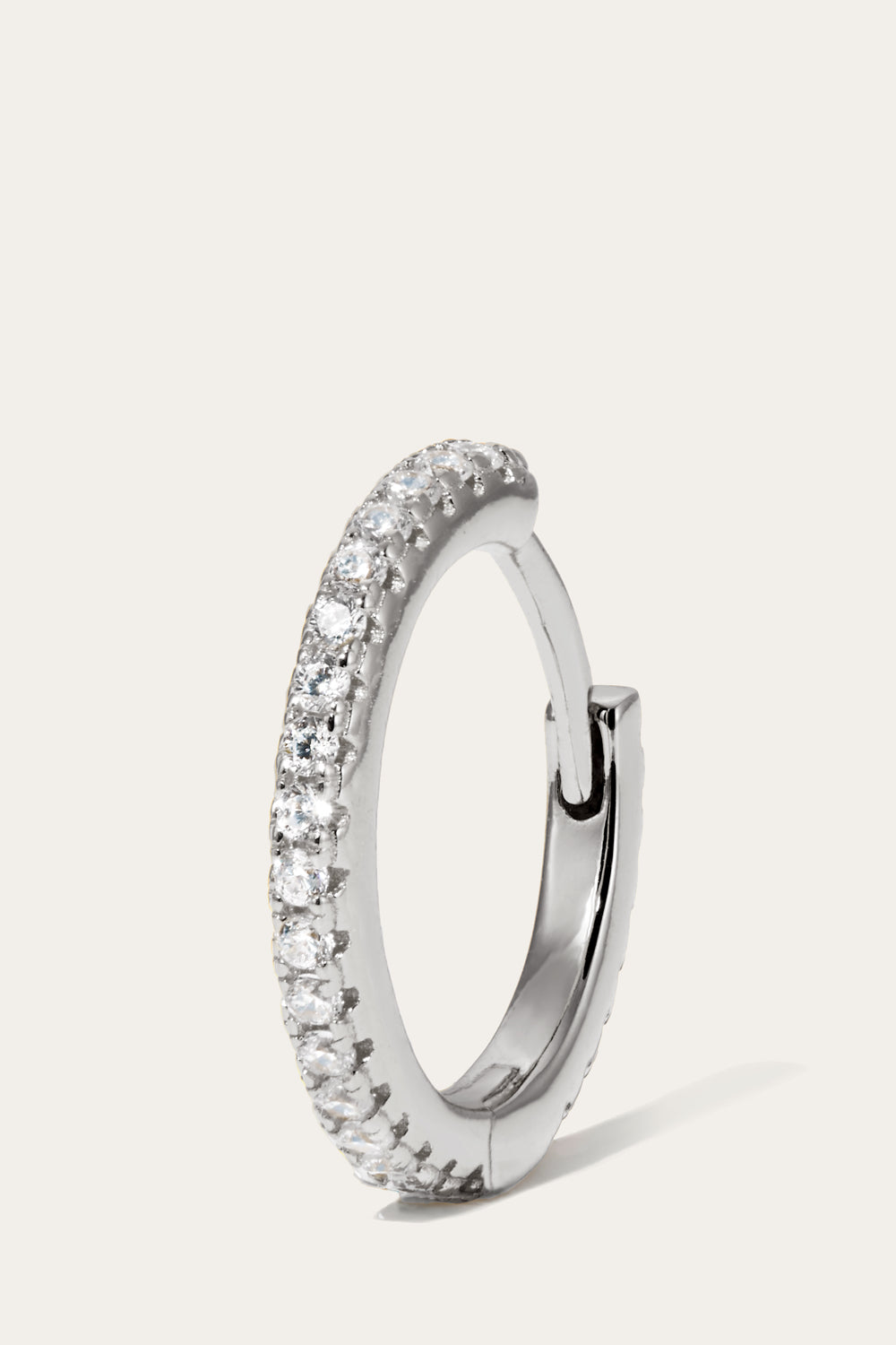 11 mm sterling silver huggie