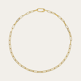 Large link chain gold plated