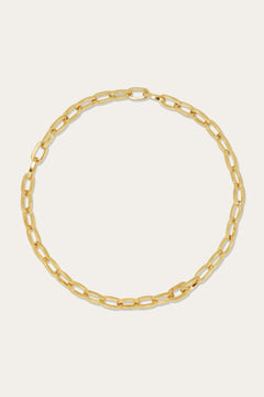 Cara gold plated chain necklace
